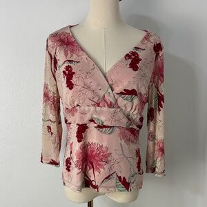 Vtg Emma James Womens Y2K Mesh Babydoll Top Size L Pink Fairy Coquette Whimsical